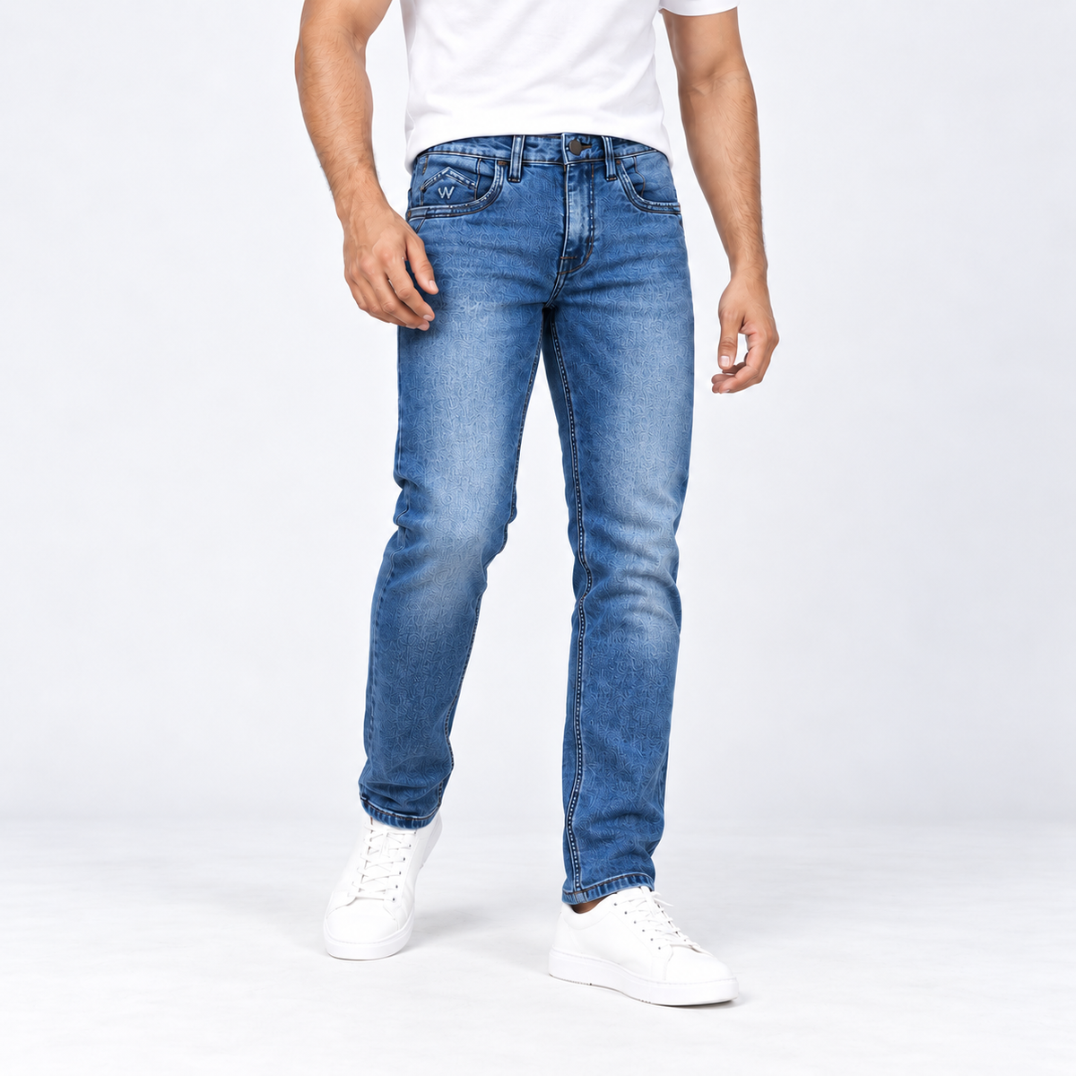 Winner Men's Mid Wash Denim Pant 80333