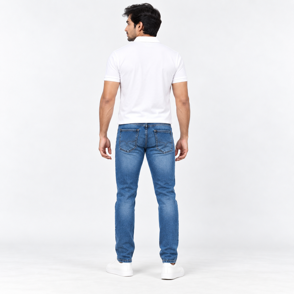 Winner Men's Mid Wash Denim Pant 80333