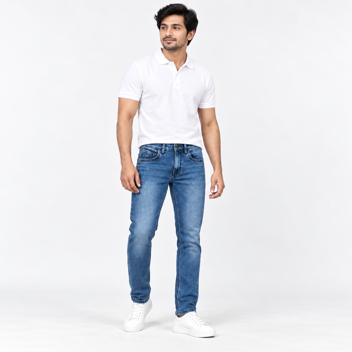 Winner Men's Mid Wash Denim Pant 80333