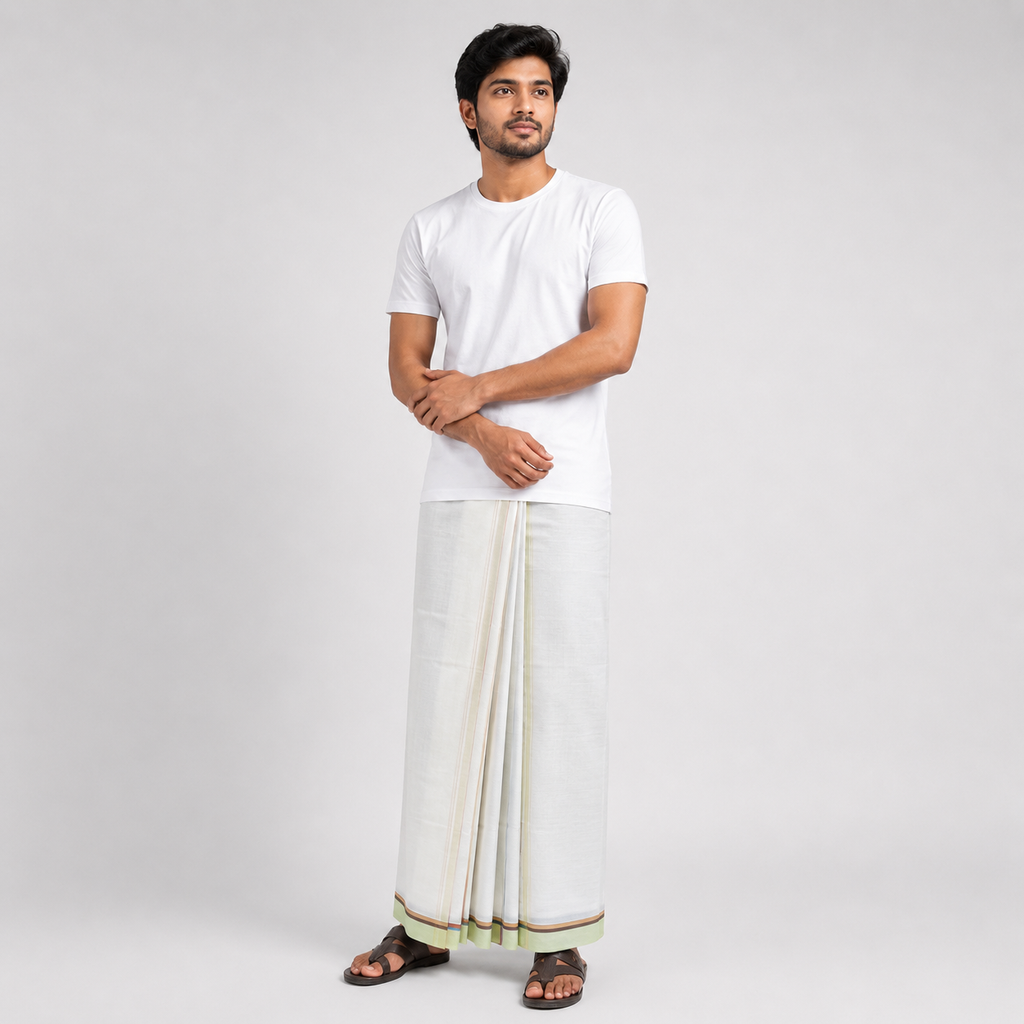 Men's Lungi (5.5 Mtr) - Mix-3 (06 PCS PACK)
