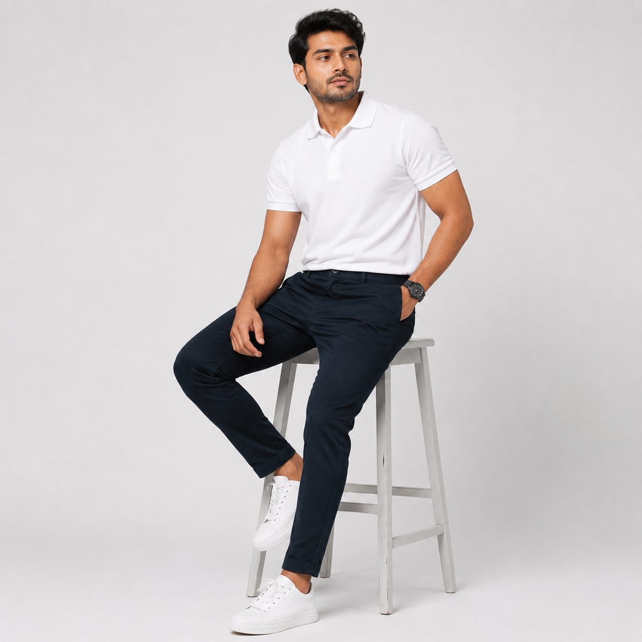 Winner' S Navy-4 Men's Twill Trouser-73422