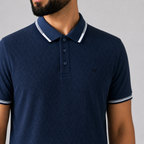 Winner Mens Navy-C-41  Polo T Shirt - 80069