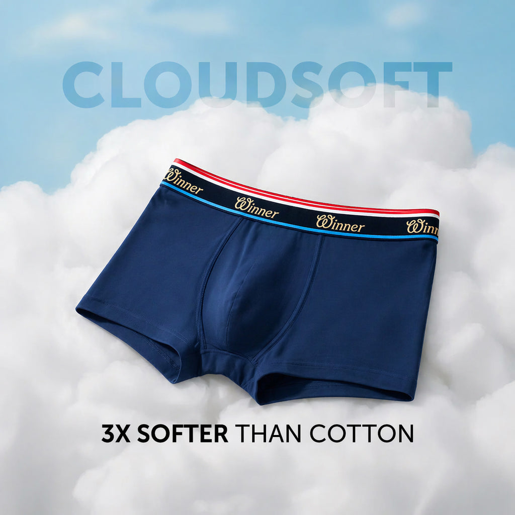 Men's Navy Luxury Boxer - 43713