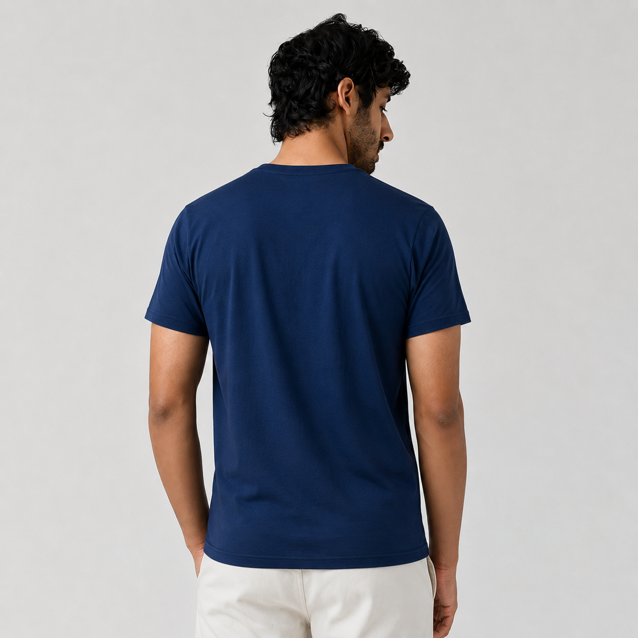 Navy Slim Winner Men'S T Shirt - 73936