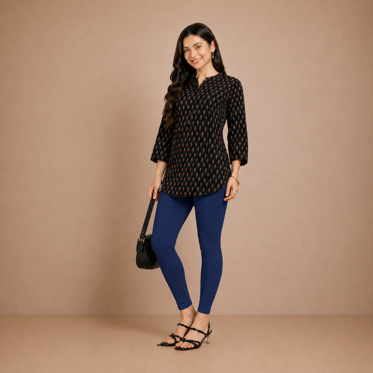 Winner Navy Womens Modern Fit Leggings -43716