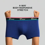 Men's Navy Luxury Boxer - 43713