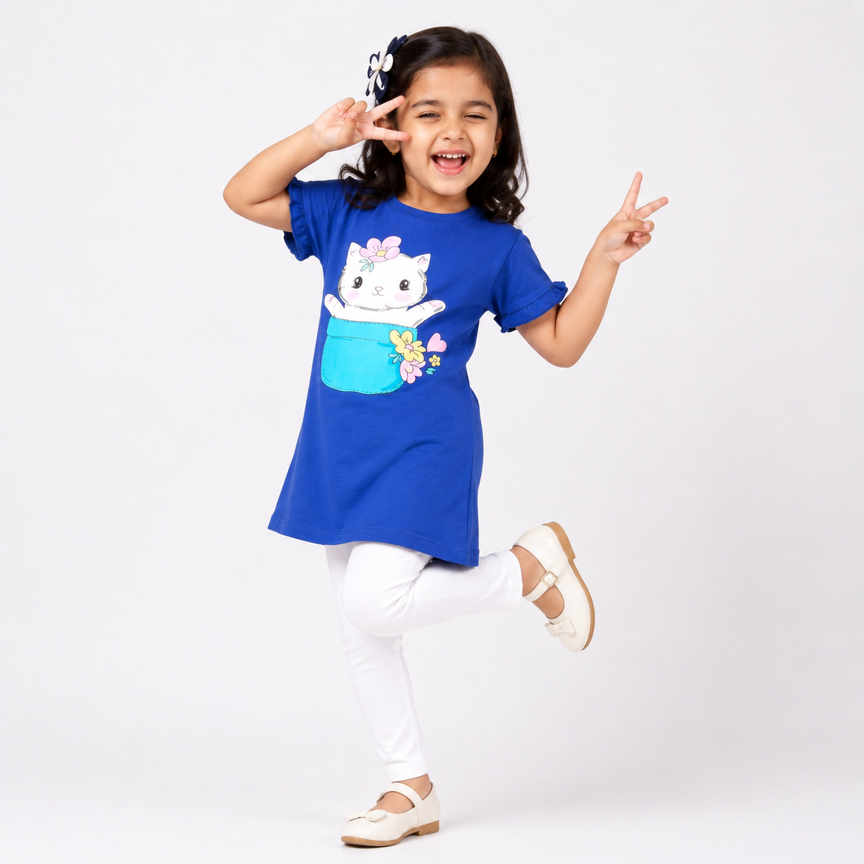 Winner Navy Blue Girls Tshirt - 80144