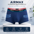 Men's Navy Luxury Boxer - 43713