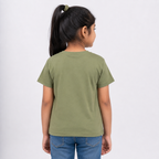 Winner Kids Olive Drab Girl's T-shirt - 80277