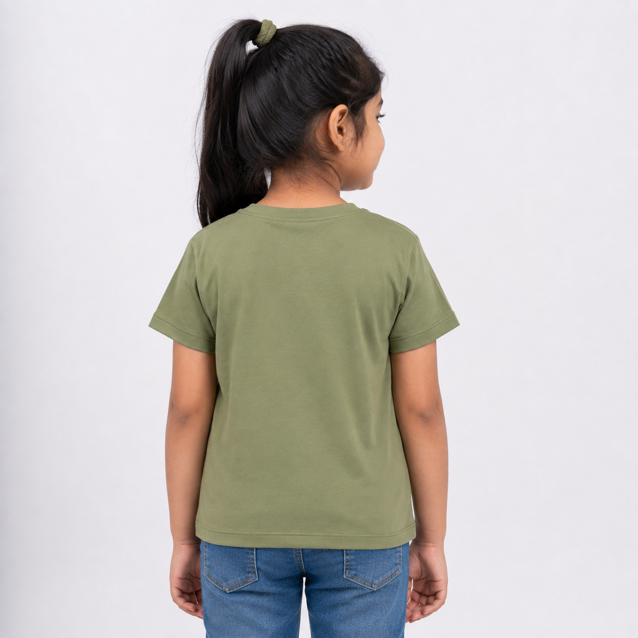 Winner Kids Olive Drab Girl's T-shirt - 80277