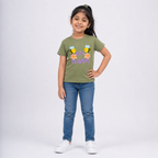 Winner Kids Olive Drab Girl's T-shirt - 80277