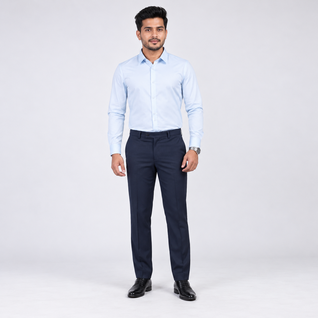 Winner Men's Ocean Blue Formal Shirt 80303