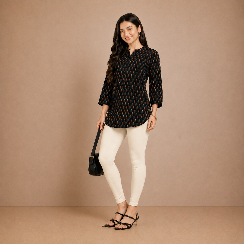 Winner's Off-White Womens Modern Fit Leggings - 43716