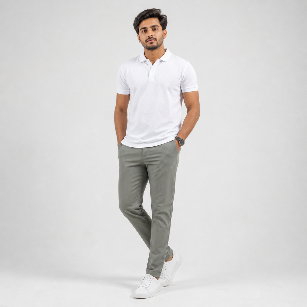Winner' S Olive-21  Men's Gabardine Pant - 73010