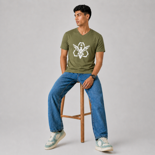 Winner Men's Olive Drab T Shirt - 80120