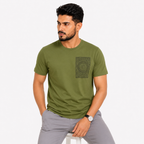 Olive Drab Slim Winner Men'S T Shirt - 73969
