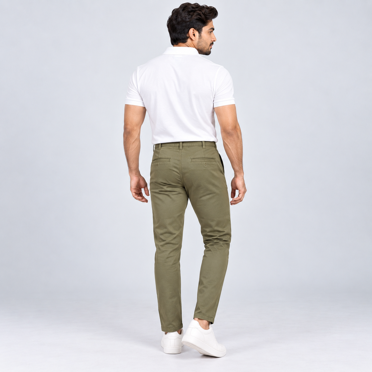 Winner Men's Olive Gabardine Pant 80334