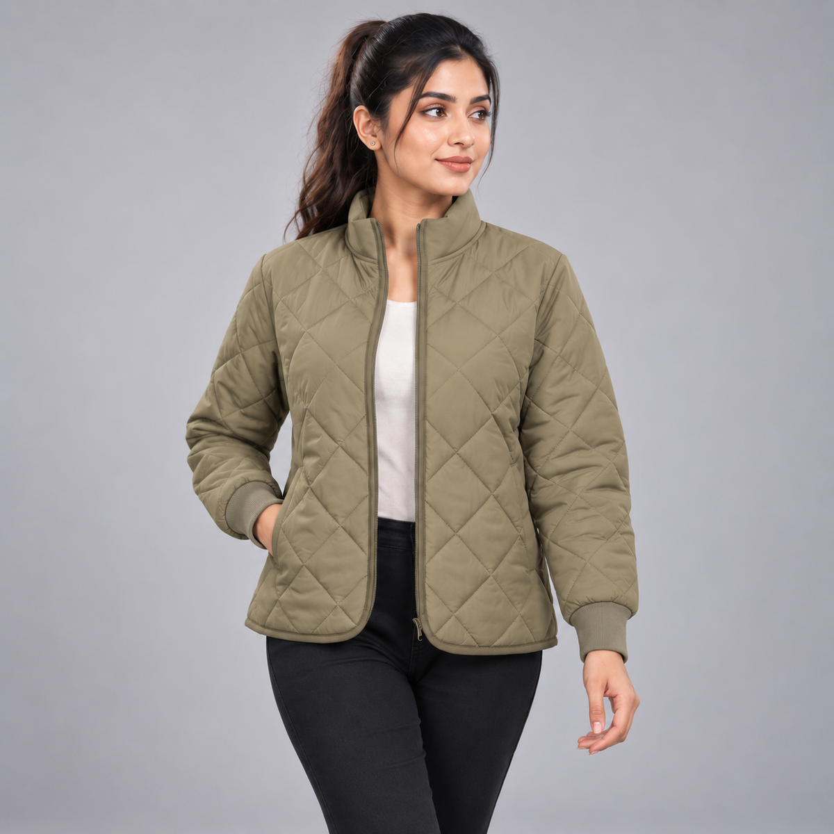 Winner Women's Olive Jacket-73845