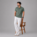 Winner' S  Olive Men'S Polo-Shirt-73585