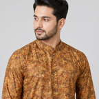 Winner Mens Orange Panjabi - 73915