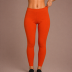 Winner Orange Womens Modern Fit Leggings -43716