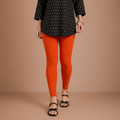 Winner Orange Womens Modern Fit Leggings -43716