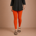 Winner Orange Womens Modern Fit Leggings -43716