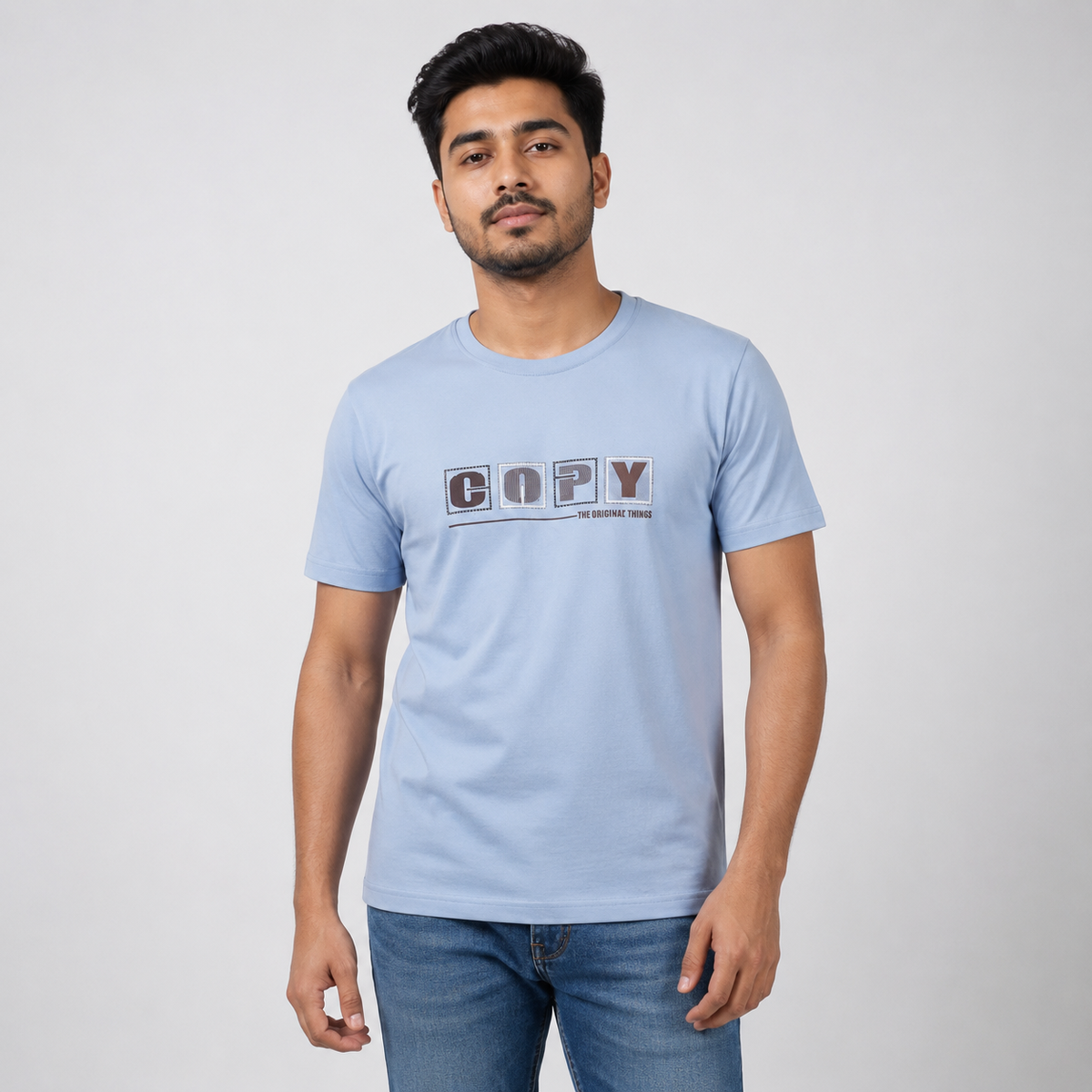 Winner Men's Pastel Blue 19 T Shirt 80279