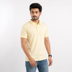 Winner Men's Pastel Yellow Polo Shirt - 73888