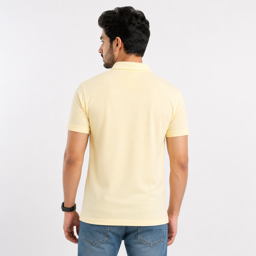Winner Men's Pastel Yellow Polo Shirt - 73888