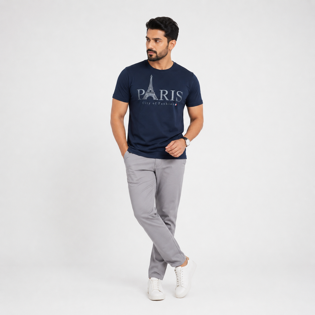 Peacoat Slim Winner Men'S T Shirt - 73864