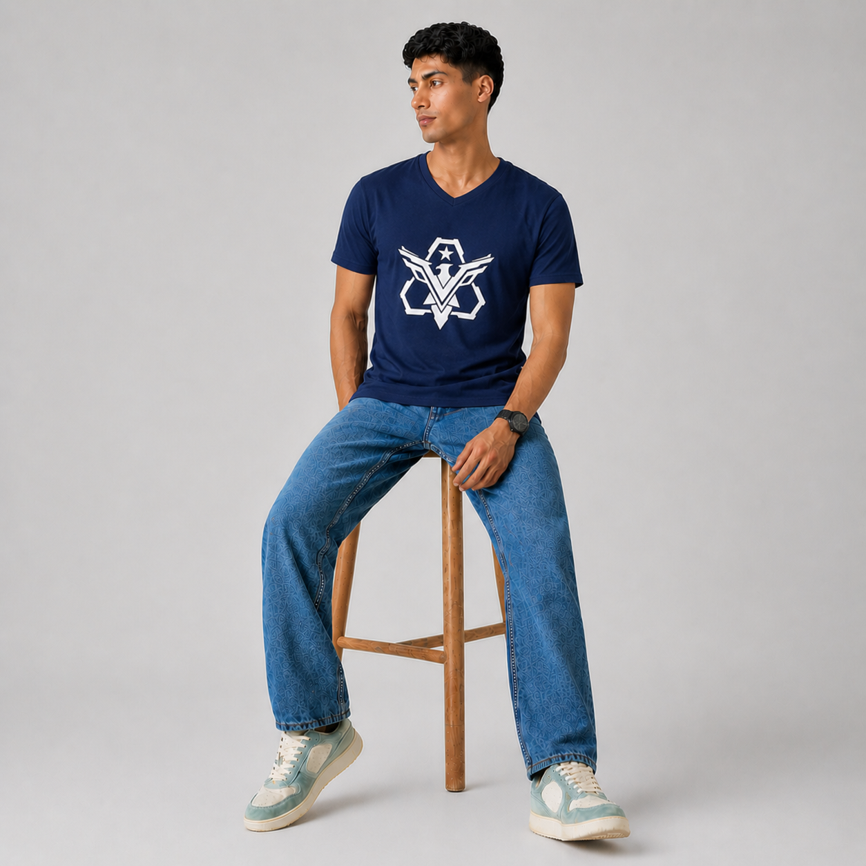 Winner Mens Peacot T Shirt - 80120