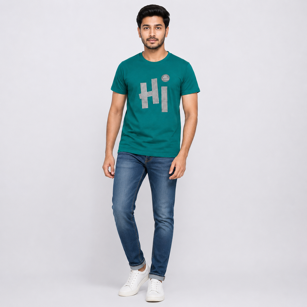 Winner Men's Green T-Shirt - 80289