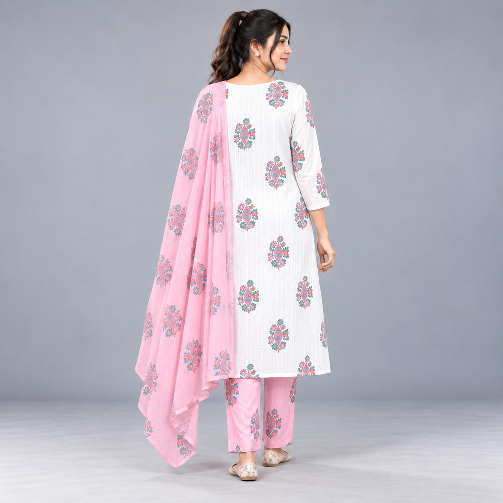 Winner Women's Pink White 3 Pcs 80374