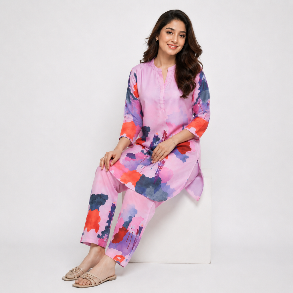 Winner Pink Ladies Cord Set - 80192