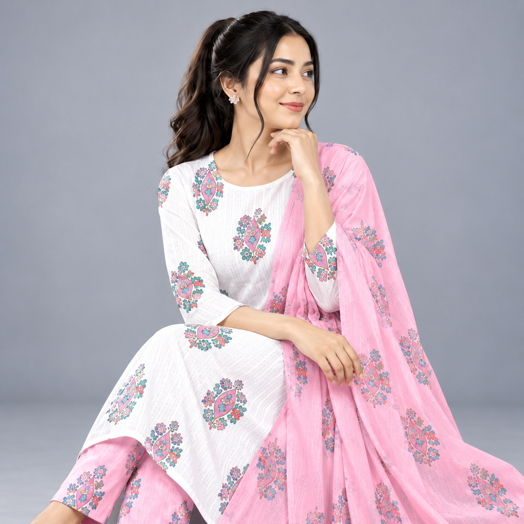 Winner Women's Pink White 3 Pcs 80374