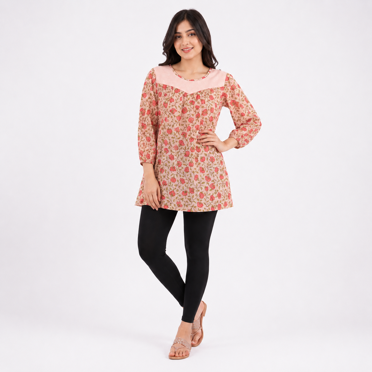 Winner' S  Pink Aop Ladies Tops-73530