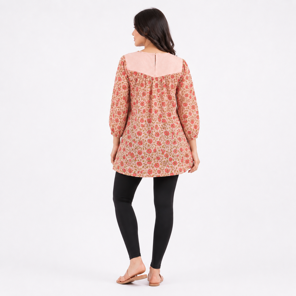 Winner' S  Pink Aop Ladies Tops-73530