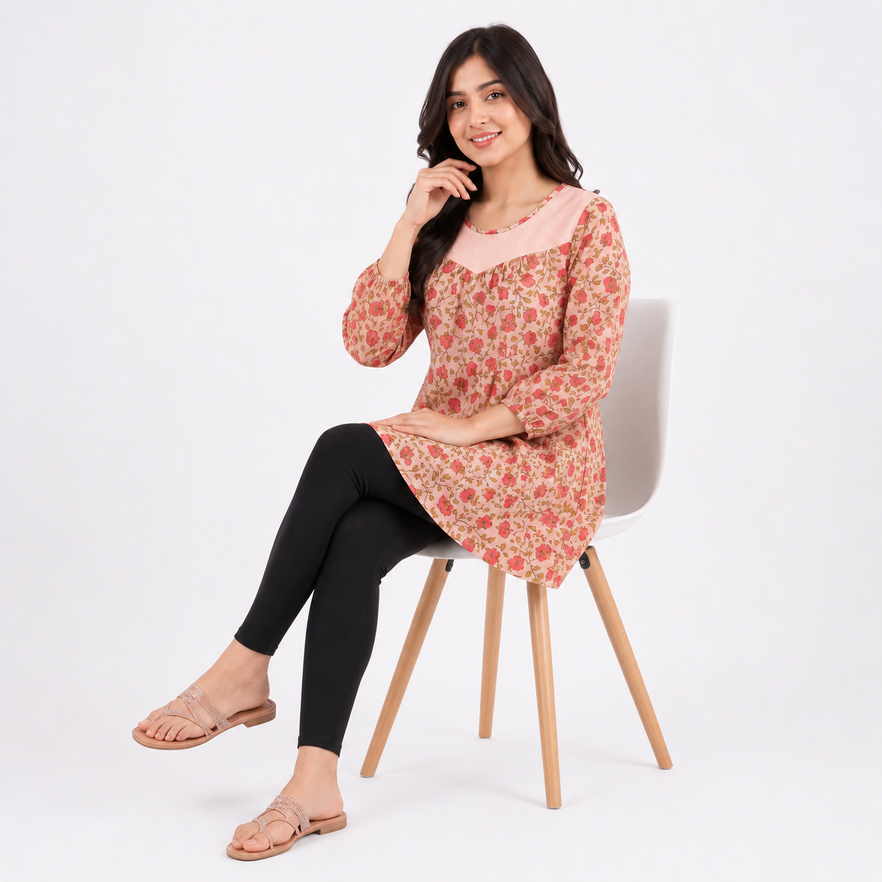 Winner' S  Pink Aop Ladies Tops-73530