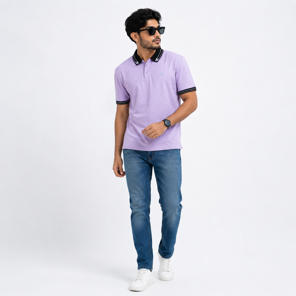 Winner Men's Pink C-7 Polo Shirt - 80059