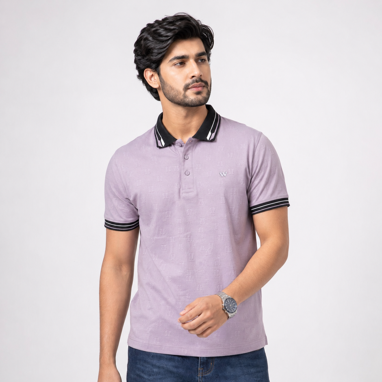 Winner Men's Pink C-8 Polo Shirt - 80059