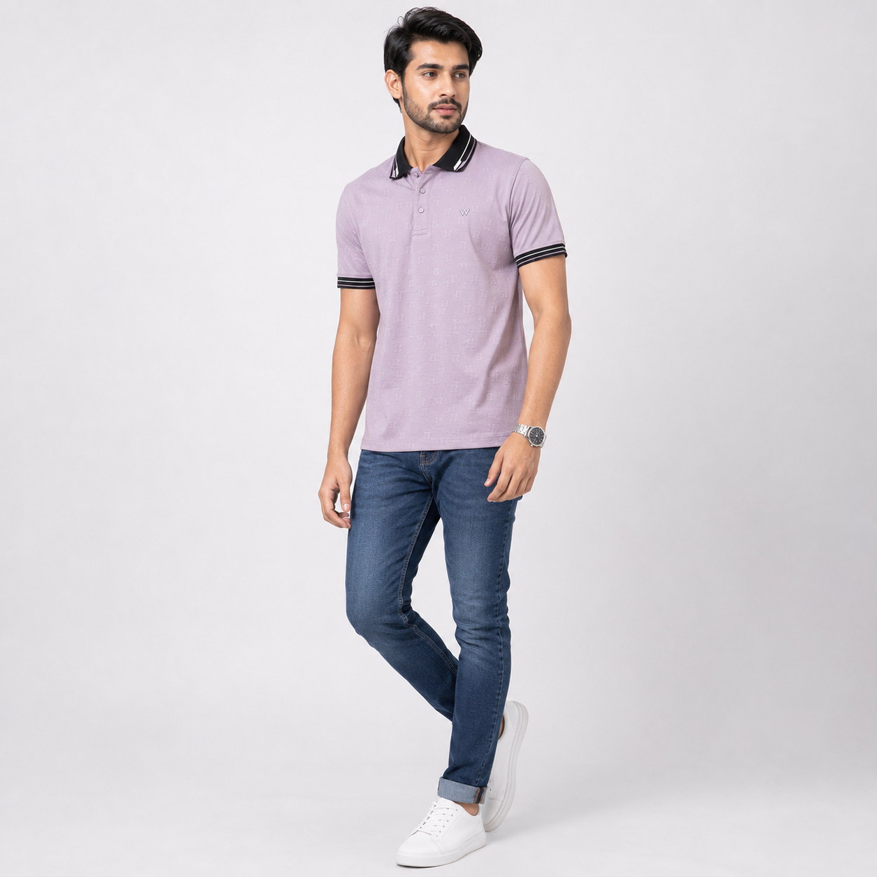 Winner Men's Pink C-8 Polo Shirt - 80059