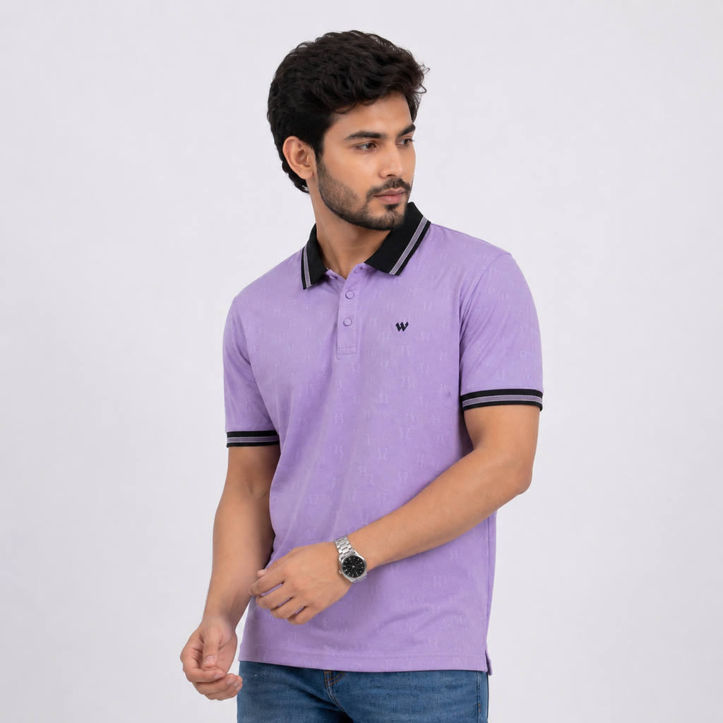 Winner Men's Pink C-7 Polo Shirt - 80058