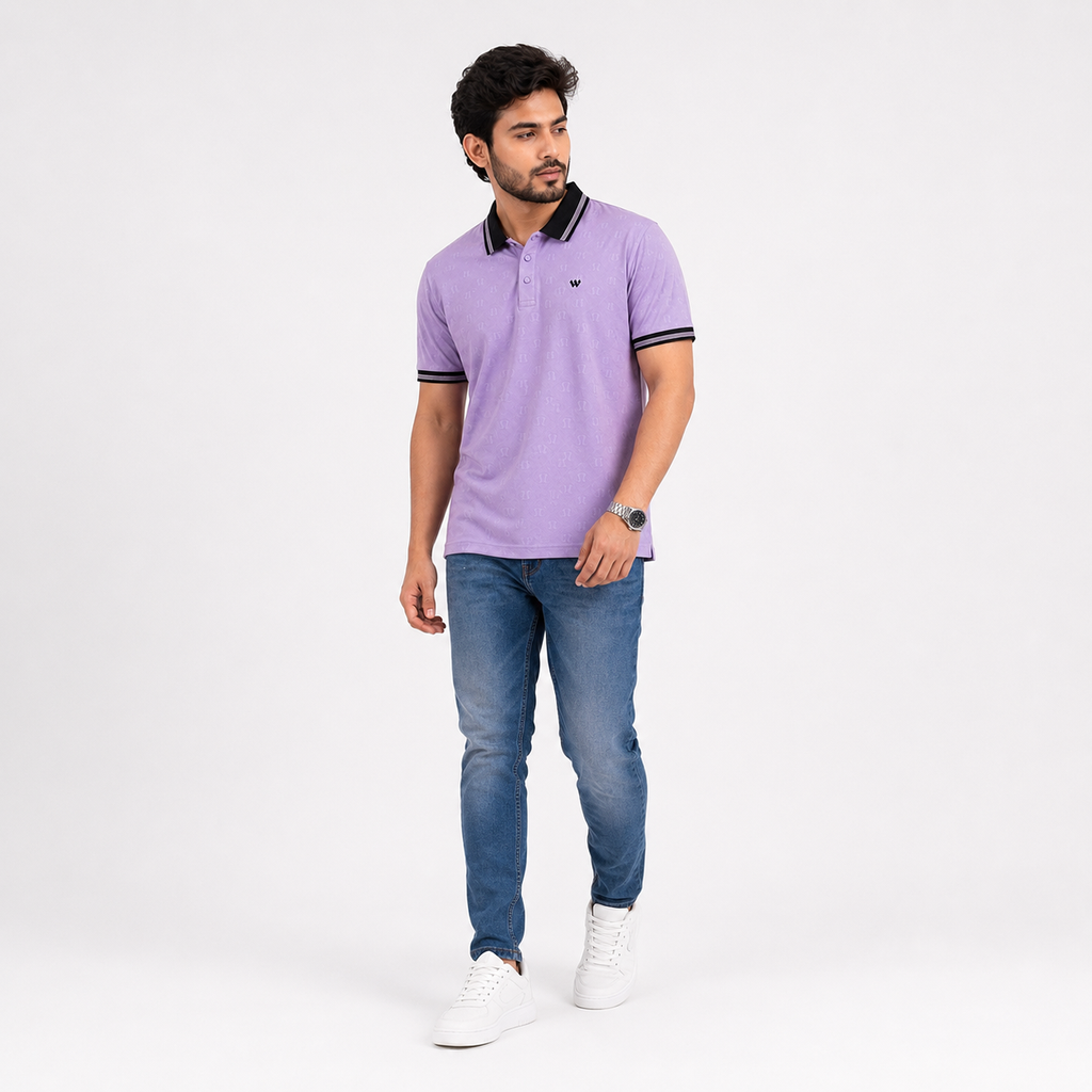 Winner Men's Pink C-7 Polo Shirt - 80058