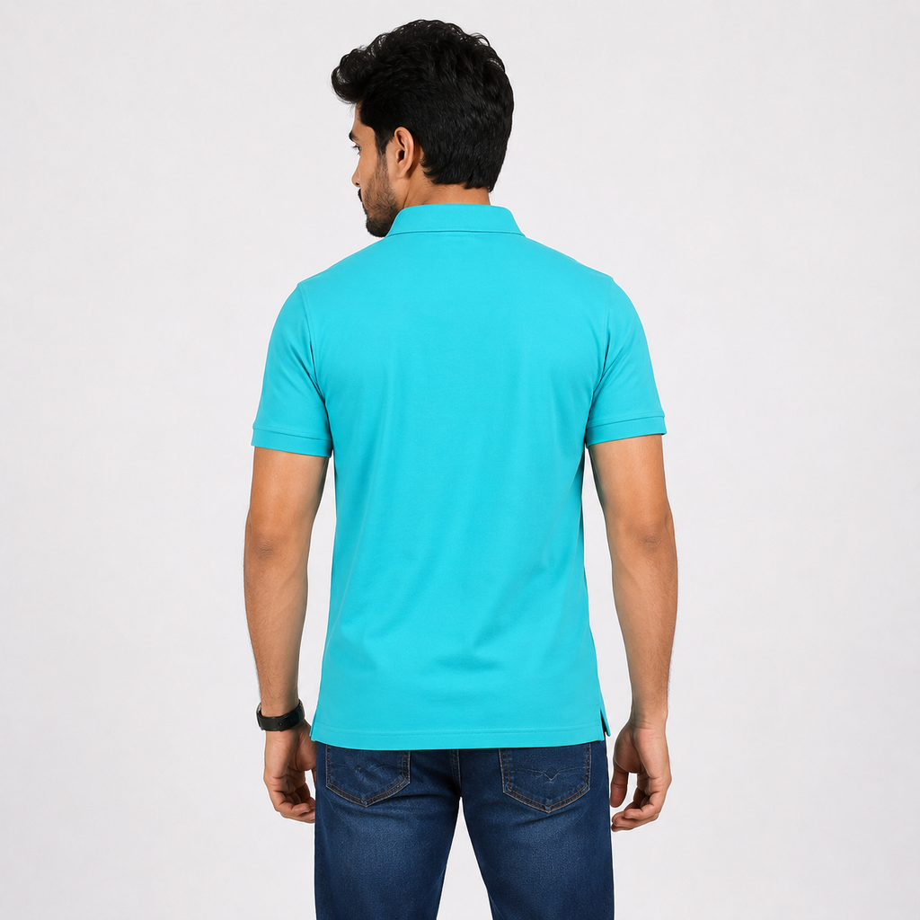Winner Men's Pool Blue Polo Shirt - 73888