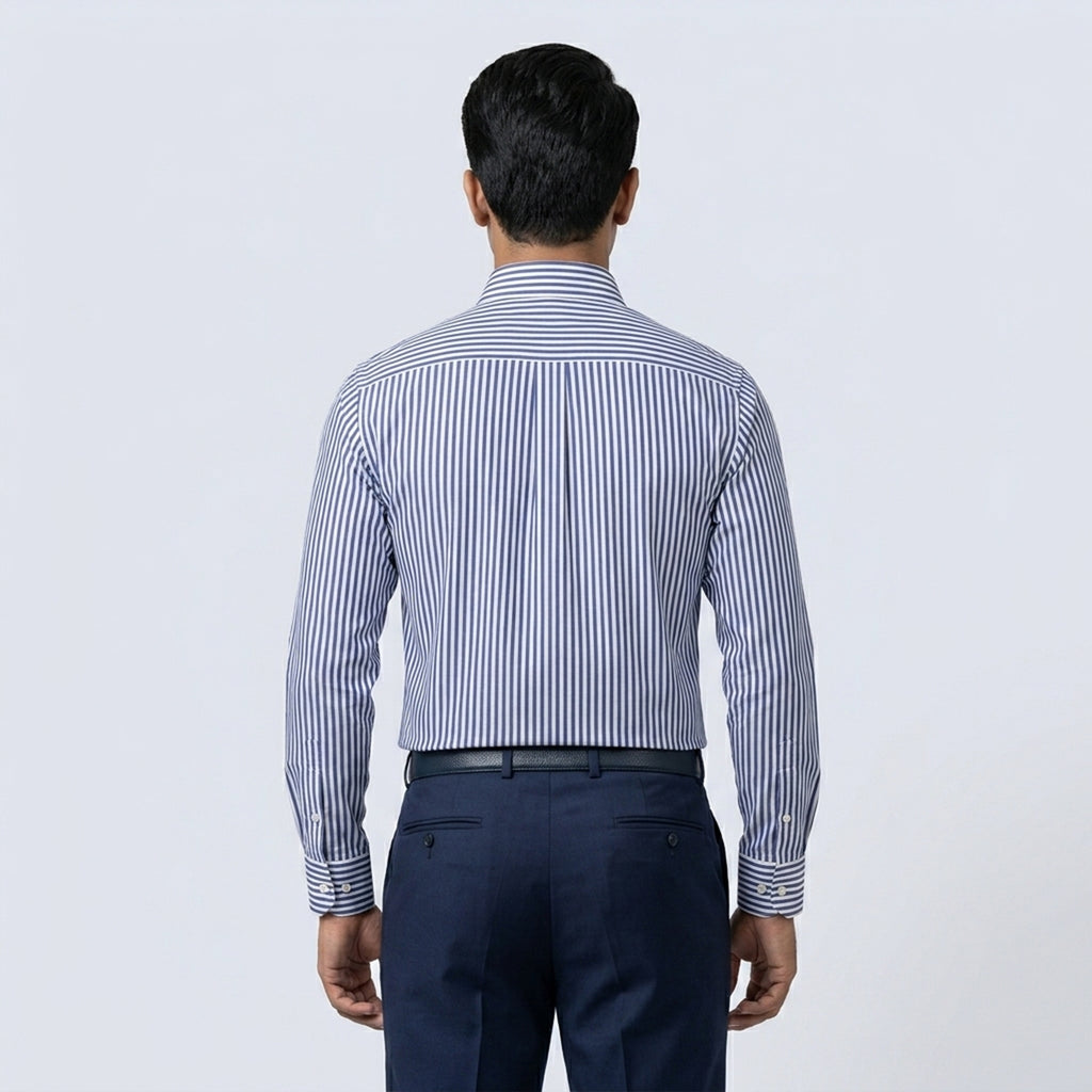Winner Purple white stripe Shirt - 73823
