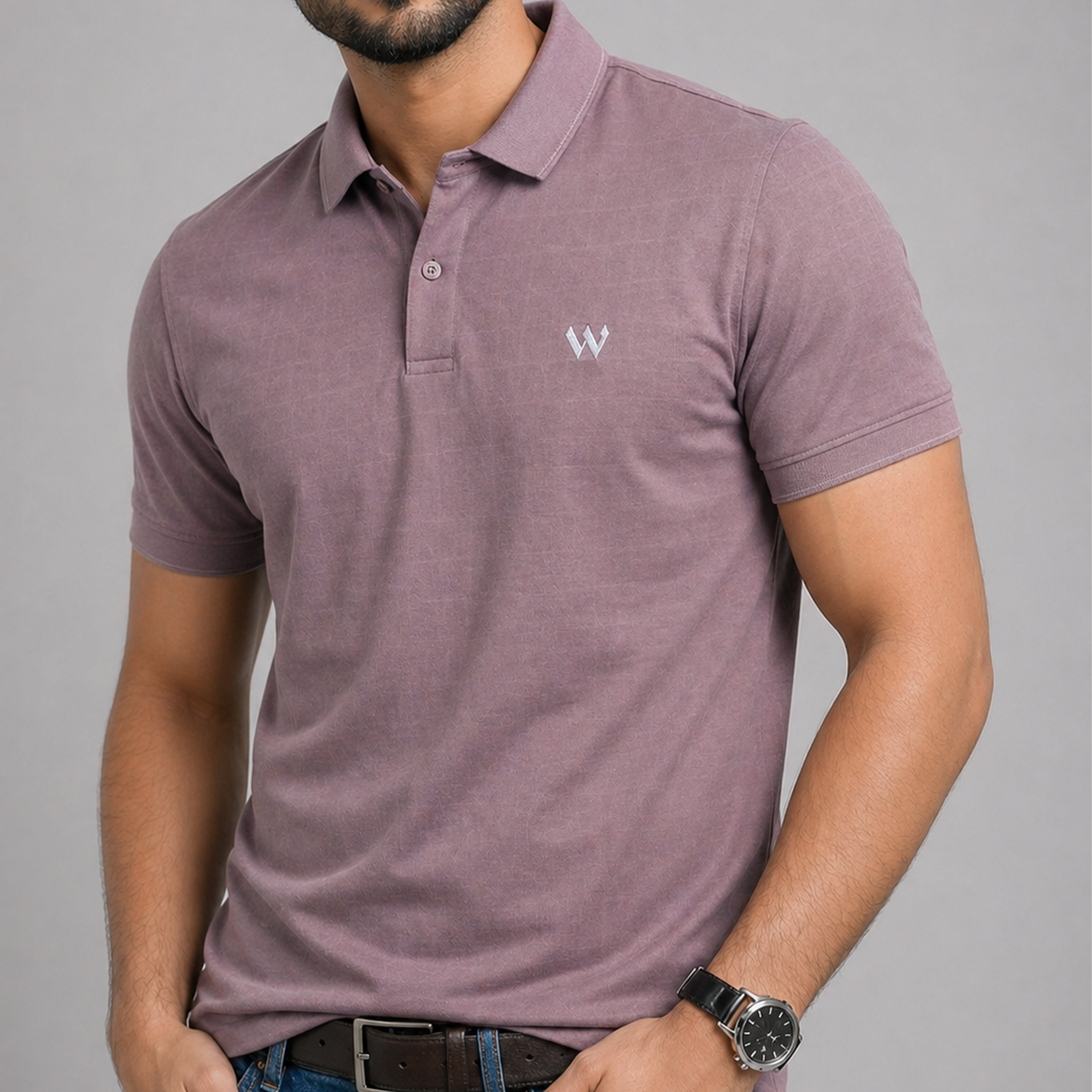 Winner Mens Purple  Polo T Shirt - 73585