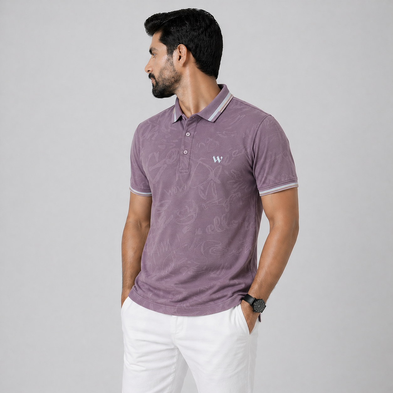 MEN'S PURPLE POLO SHIRT - 73537