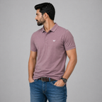 Winner Mens Purple  Polo T Shirt - 73585
