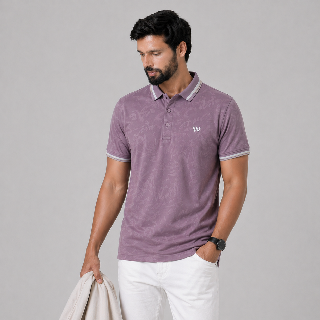 MEN'S PURPLE POLO SHIRT - 73537
